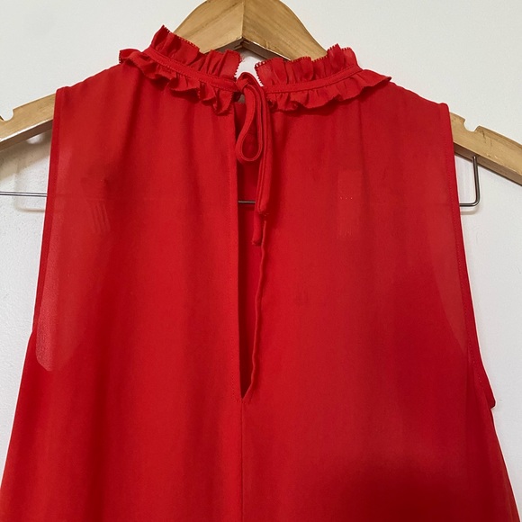 Sunday Best poppy/orange trapeze dress xs - Picture 4 of 5